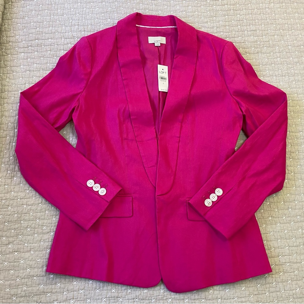 LOFT Vibrant Pink Blazer